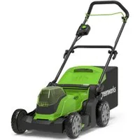 Greenworks Akkurasenmäher Greenworks Rasenmäher 41cm 48V G48LM41K4 mit 4Ah Akku und Ladegerät