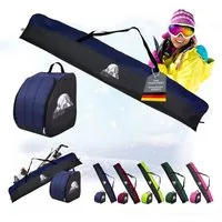 BambiniWelt by Rafael K. Skitasche Skitasche Ski-Schuh-Tasche KOMBI SET 160cm oder 180cm wasserdicht (Skitasche + Skischuhtasche), wasserdichtes, starkes Cordura-Gewebe