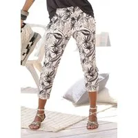Buffalo Jerseyhose in 7/8-Länge für den Sommer, Schlupfhose mit Alloverdruck und Taschen, leichte Sommerhose, elastisch