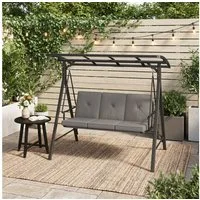 Bealife Hollywoodschaukel Gartenschaukel mit Liegefunktion, 3-Sitzer, outdoor, 3-Sitzer, Wetterfest