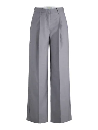 JJXX - JXAYA ELLIS WIDE HW PANTS TLR NOOS Medium Grey Melange - Gr. - 34
