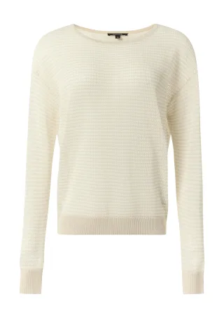 comma - Strickpullover beige|creme - Gr. - 36