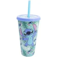 Lilo & Stitch Coffee-to-go-Becher Trinkbecher 790 ml To Go Becher mit Strohhalm für Getränke unterwegs, Polypropylen