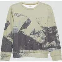 s.Oliver Sweatshirt Sweatshirt Sweatshirt mit All-over-Print