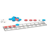 Wissner® aktiv lernen Lernspielzeug Rechenleiste mit Wendeplättchen und Rechenzeichen, RE-Plastic®, RE-Plastic®