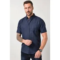JP1880 Kurzarmhemd Karohemd Halbarm Buttondown-Kragen Modern Fit