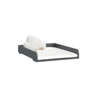 Livinity® Wickelaufsatz, Anthrazit, Holzwerkstoff, Rechteckig, 60x12.6x74.5 cm, Badezimmer, Badezimmerregale, Badregale