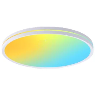 Elfeland 48W RGB Ceiling Light Remote Control with 16 Million Colors Dimmable Multiple Scene Modes LED Flush Mount Ceili