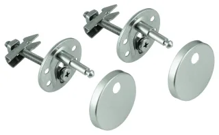 GROHE Befestigungssatz 102902 für Euro-Keramik WC-Sitze 39330002/39331002, 1029029990 1029029990