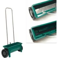 DEMA Streuaufsatz Düngerstreuer / Sähmaschine / Saatgutstreuer, 12 Liter