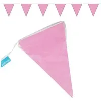 Goodymax Hängedekoration Wimpelkette 10 m, 20 Wimpel a 20 x 30 cm Girlande Fähnchen