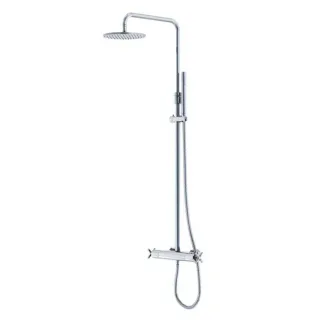 Steinberg Serie 250 Brauseset Aufputz 2502721 mit Thermostatarmatur und Regenbrause, chrom