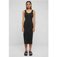 URBAN CLASSICS Sweatkleid Ladies Rib Top Dress Kleid Damen