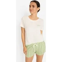 LSCN by LASCANA Shorty (Set, 2 tlg) mit Front-und Back-Print