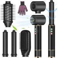 MOPUEA Multihaarstyler Multihaarstyler Haarstyler 5 in1 Lockenstab Airstyler Europäische Norm, mit rutschfesten Handschuhen,für alle Haartypen