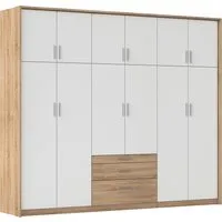 rauch Kleiderschrank Schrank Drehtürenschrank Garderobe Ankleide Schlafzimmer HILDESHEIM (Breiten: 185/275 cm, Höhe 231 cm) oberste Schublade mit praktischer Facheinteilung MADE IN GERMANY