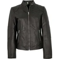 Maddox Lederjacke Jecki MADDOX - Damen Lederjacke Lammnappa schwarz