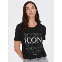 ONLY Kurzarmshirt ONLKITA LIFE LUX ICON S/S PRINT TOP JRS