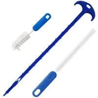 varivendo Reinigungsbürste Rohrreinigungsset 3-teilig Schwarz, Sanitärbereich, (Set, 3-tlg., Rohrreinigungsset), Rohrreiniger Abflussreiniger Rohrreinigungsspirale Abflussreinigung