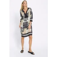 heine Etuikleid Druck-Kleid 3/4-Arm