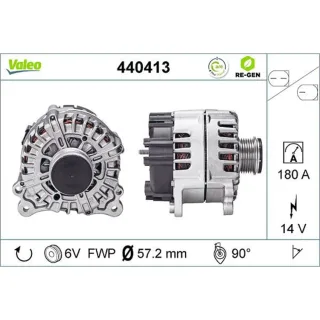 Valeo Lichtmaschine 180A Audi A6 Q7 440413