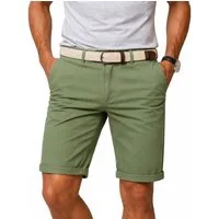 Geographical Norway Bermudas Chino Shorts kurze Hose Bermuda Knielang Stoff bequem mit Gürtel short