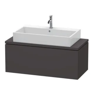 Duravit L-Cube Konsolenwaschtischunterbau wandhängend Graphit Supermatt 1020x477x400 mm - LC58040808 LC580408080