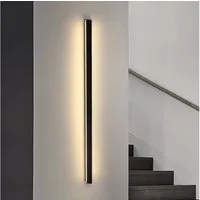 Nettlife LED Wandleuchte Schwarz Modern 60CM 21W Up Down innen Wandbeleuchtung, nicht dimmbar, LED fest integriert, Warmweiß, für Flur Treppenhaus Wohnzimmer Kinderzimmer Schlafzimmer