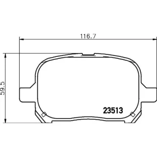 Hella Bremsbel?ge vorne Toyota Avalon Camry Previa