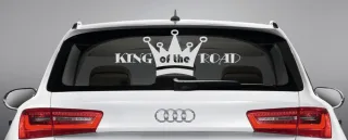 Aufkleber fürs Auto Heckscheibenaufkleber "King of the Road"