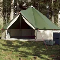 furnicato Faltzelt Familienzelt Tipi 305x305x200 cm Grün, (1 tlg)