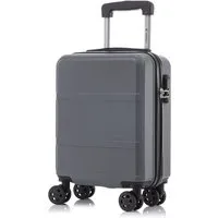YONSLY Handgepäckkoffer Hartschalen-Reisekoffer Trolley Rollkoffer für Reisen von S bis XL, 4 Rollen, aus ABS und Aluminium, mit Zahlenschloss und weichem Gummigriff