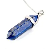 LAVISA Kette mit Anhänger LAVISA Obelisk Edelstein Halskette silber, echte Kristalle, Naturstein, Edelstein Halskette Schmuck Kristall Naturstein Edelsteinkette