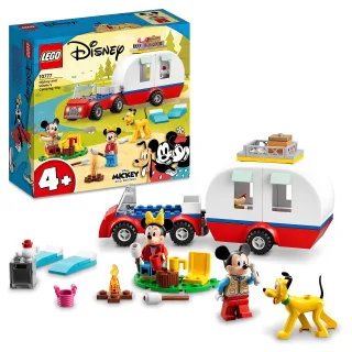 LEGO 10777 Disney Mickys und Minnies Campingausflug Wohnmobil mit Disney Figuren: Minnie Micky Maus und Pluto Hund für Kinder ab 4 Jahren