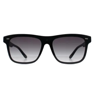 Guess GF0183 02B matte schwarze graue Sonnenbrille mit Farbverlauf