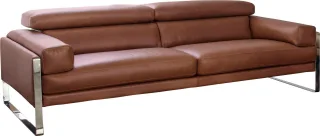 CALIA ITALIA 2,5-Sitzer "Romeo, Designsofa der Extraklasse mit tollem Sitzkomfort" Designkufenfuß und hochwertigem Lederbezug
