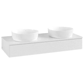 Villeroy & Boch Antao Waschtischunterschrank 1200x190x500mm L13110GF mit Beleuchtung mit Struktur FK/AP: GF/0