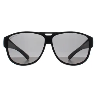 Montana Aviator Unisex Matte Black Smoke Polarized FO6 Fit über Gläser Sonnenbrillen