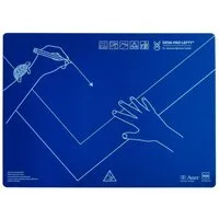 KUM Schreibtischunterlage KUM Schreibunterlage für Linkshänder ergonomisch blau