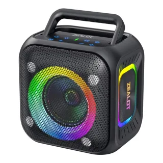 ZEALOT PT01 30W RGB Speaker Wireless bluetooth 5.4 Speaker 79mm Full-frequency Speaker Deep Bass 6000mAh Battery IPX6 Wa