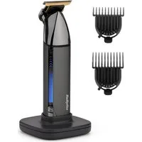 BaByliss Bartschneider BaByliss Super-X Metal Barttrimmer, Bartschneider, wasserdicht, T996E, Japanischer Stahl, 2 Kammaufsätze mit 6 Positionen 1–6mm, kabellos