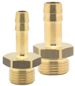 ELMAG Schlauchtülle mit Außengewinde AG 3/8, 13 mm, Messing 1 Stück - 46189