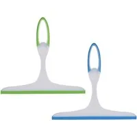 Koopman Duschabzieher Duschabzieher Duschwischer Badwischer 25 cm Bunt 2 er Set, (Set, 2-St., Packung), 2er Set, Glasabzieher, Kunststoff, Abzieher, Saugnapf