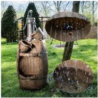 Köhko Gartenbrunnen Gartenbrunnen mit Regenfalleffekt Dölitz 13014 Wasserspiel