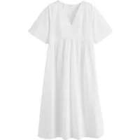 LAURA ASHLEY Midikleid Laura Ashley Midikleid mit Lochstickerei (1-tlg)