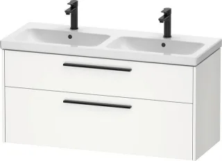 Duravit D-Code Waschtischunterschrank wandhängend Schubk. 2, für Doppelwaschtisch  DC46740BD180000