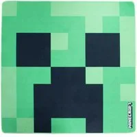 Kinderteppich MINECRAFT, 120 x 120 cm, Grün, Schwarz, quadratisch, Polyester