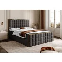 Lookway Boxspringbett ISADORA II GOLD mit zwei Bettkästen für Bettwäsche (Boxspringbett mit Topper), Breite: 140/160/180x200