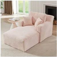 GLP Chaiselongue Bodensofa mit Schlaffunktion, Cord Chaiselongue Relaxsessel Schlafsofa ohne Montage