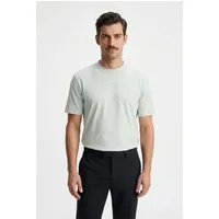 HUGO T-Shirt Rundhalsausschnitt, Relaxed Fit, Logo-Print